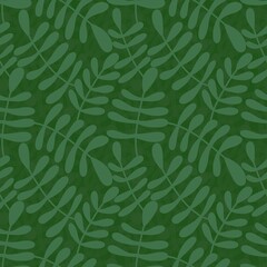 Floral seamless leaves branches pattern for fabrics and packaging and gifts and linens and kids and wrapping paper