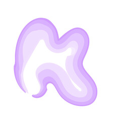 Watercolor Swirl Brushstroke Purple Violet
