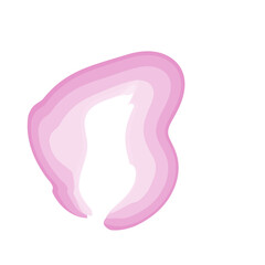 Obraz premium Watercolor Swirl Brushstroke Pink 