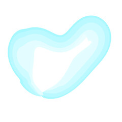 Watercolor Swirl Brushstroke Pale Blue
