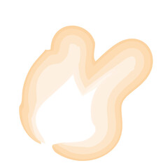 Watercolor Swirl Brushstroke Yellow
