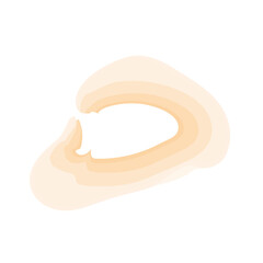 Watercolor Swirl Brushstroke Yellow
