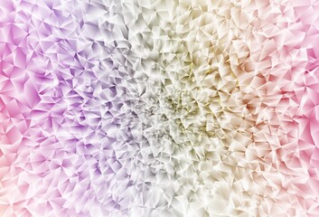 Light Multicolor vector abstract polygonal pattern.