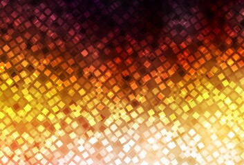 Dark Orange vector background in polygonal style.