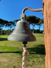 Fototapeta premium closeup of an old classic bell