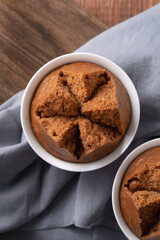 Delicious Chinese steamed sponge cake named Fa Gao for lunar new year festival traditional food.