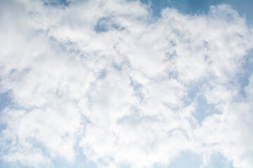 Clouds in the sky lit by the setting sun.