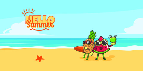 summer holiday vector illustration design
