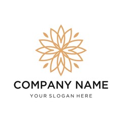 Premium Flower Ornamen Logo Template