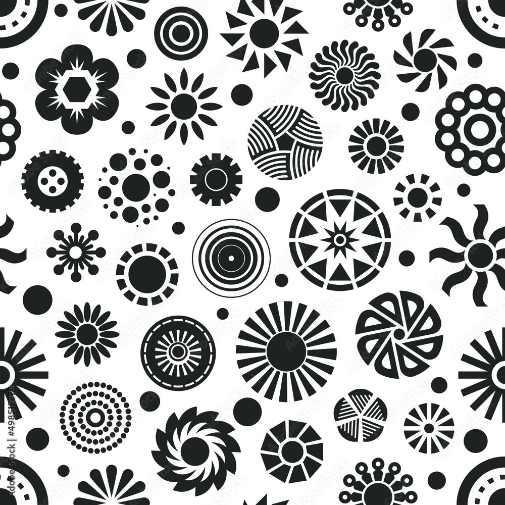 Wall mural Abstract seamless pattern. Vector illustration