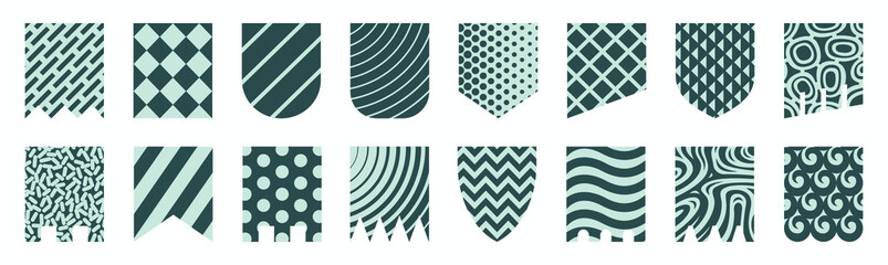 Obraz premium Set of bunting flags for carnival garlands and holiday decoration