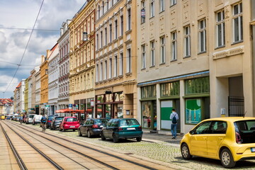 görlitz, deutschland - shoppingmeile in der altstadt
