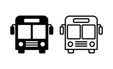Bus icon vector. bus sign and symbol
