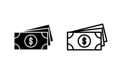Money icon vector. Money sign and symbol