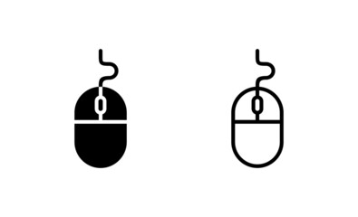 Mouse icon vector. click sign and symbol. pointer icon vector.
