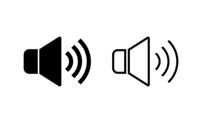 Speaker icon vector. volume sign and symbol. loudspeaker icon. sound symbol