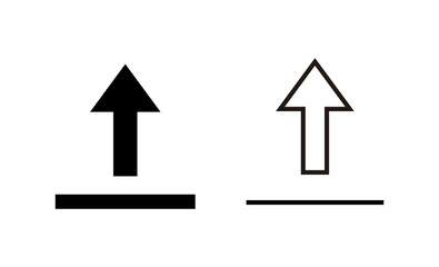 Upload icon vector. load data sign and symbol