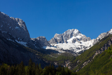 Fototapeta na wymiar Julian Alps in Slovenia Europe