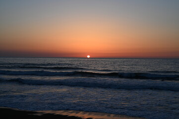 Scenery along the Coast of the Sea of Japan in early spring