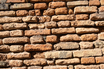 Ancient Roman Brick Wall Background