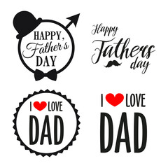 Happy fathers day.  I love you dad holiday lettering. Decorative frame for sublimation or cutting.
