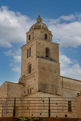 Obraz premium Lanciano, Italy - June 2000: View of the stone belfry against