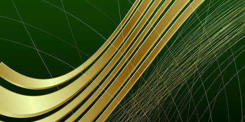 Green gold background
