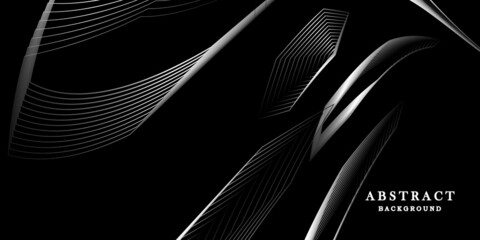Black white background with lines