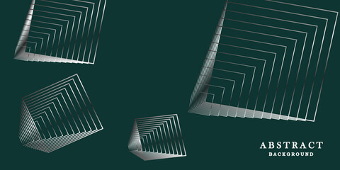 green background with lines