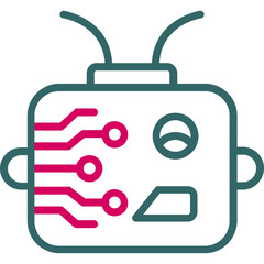 Obraz premium Cyborg Icon