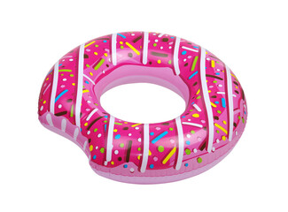 Rubber pink swimming life ring