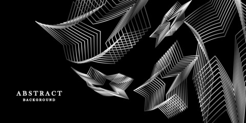 Abstract black white background
