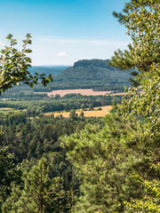 Brand in der Sächsischen Schweiz - Aussicht Richtung Lilienstein