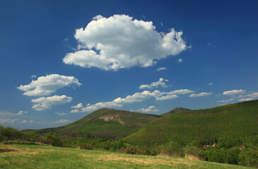 Beautiful panorama landscape in Matra mountain, Hungary