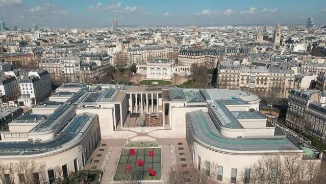 Aerial Panorama of Paris - Drone