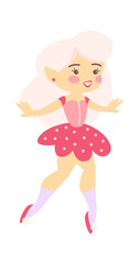 Cute Cartoon Childish Fairy Characters. Vector illustration