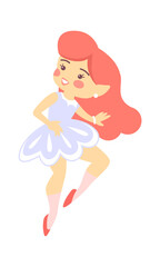 Cute Cartoon Childish Fairy Characters. Vector illustration
