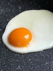 Fried egg in a pan