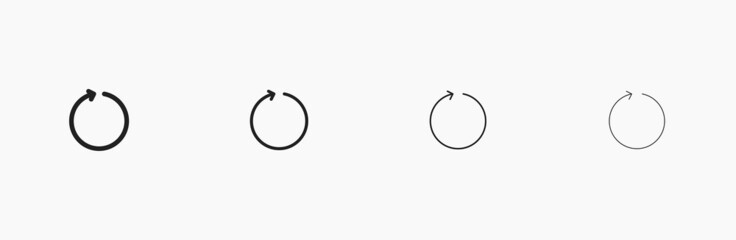 Refresh rounded arrow vector icon