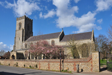 Fototapeta na wymiar St Nicholas' Church, Wells-next-the-Sea, Norfolk