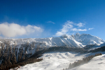 Fototapeta na wymiar Courchevel 3 Valleys French Alps France