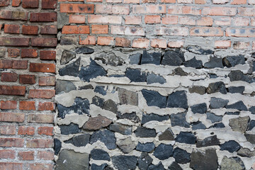 Background of old vintage brick wall