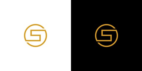 Modern and unique letter S initials logo design