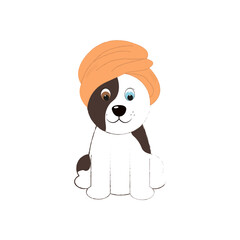 Cute dog in the bathroom, in a towel, bathes, different eyes. Grooming