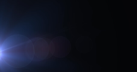 Image of blue glowing light on blue background