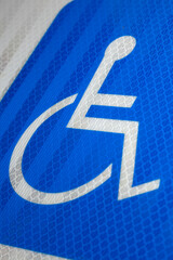 Contemporary Handicapped parking sign detail