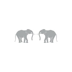 Animal Alephant Logo Template vector icon illustration