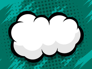 comic book pop art with blank speech bubble for background cover presentation vector illustration