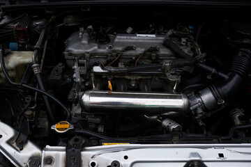 engine of the car