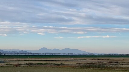 landscape with clouds